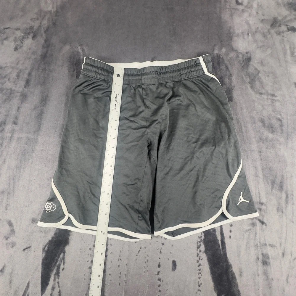 Jordan Basketball Shorts Mens M Grey Colorado Buffaloes CU Logo Athletic 4346